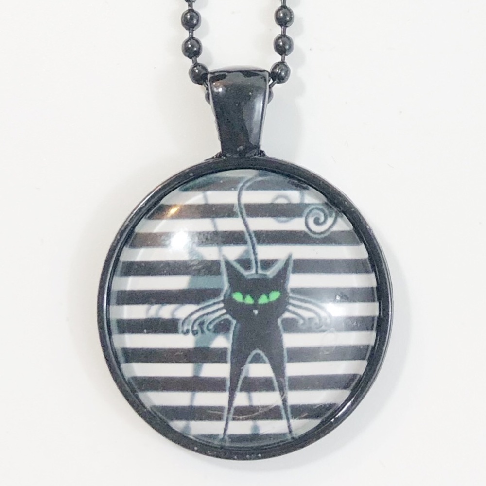 Cute Cat Cabochon New Black - Picture 1 of 5